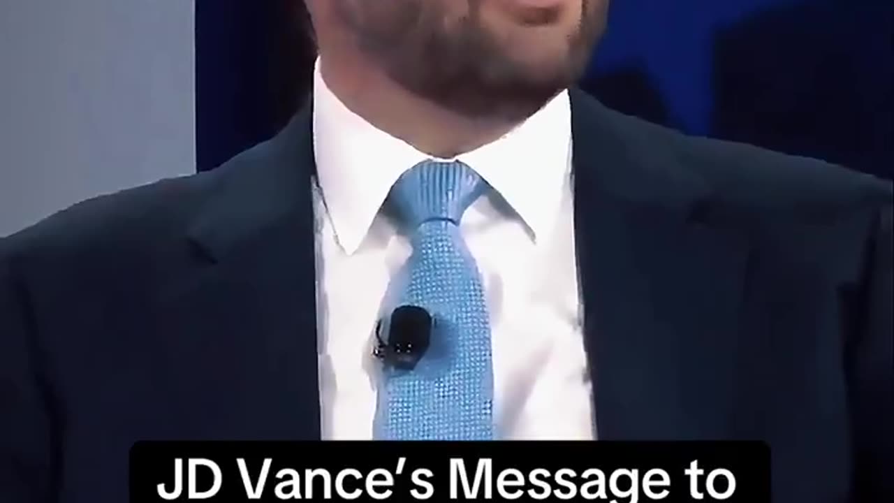 JD VANCES MESSAGE TO YIUNG MEN