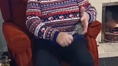 Man Playing the Spoons