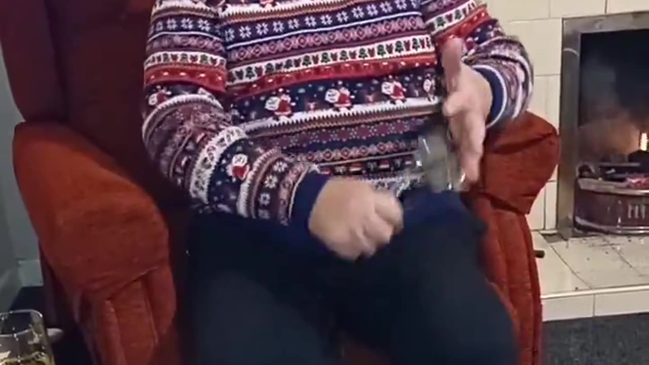 Man Playing the Spoons