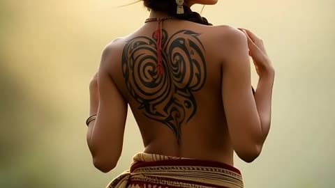 Morning Mist Beauty – A Tribal Girl’s Joyful Walk Through the Dawn