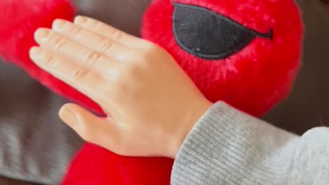 SPH and Normy give 2 rescuer CPR to Elmo.#funnyvideos #tinyhands #funny