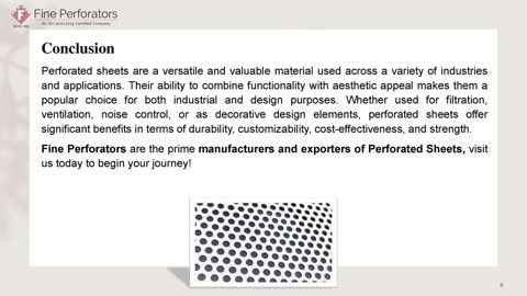 The Power of Perforated Sheets: Versatility, Benefits, and Applications Across Industries