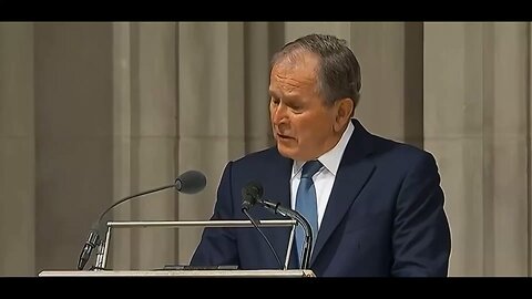 BREAKING NEWS:📣 President Bush uses a Dog Whistle to take a shot of President Trump during Dick…