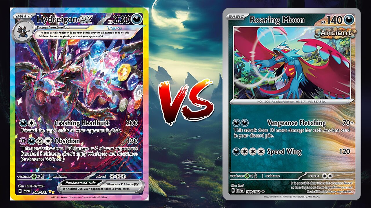 Pokemon TCG Live Hydreigon EX VS Roaring Moon Turbo!!