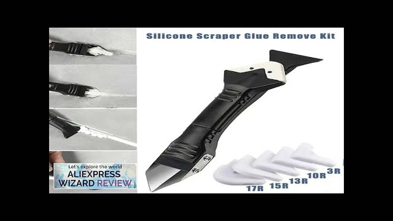 5 In 1 Silicone Scraper Sealant Smooth Remover Tool Set Caulking Finisher Review