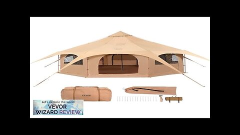 VEVOR Canvas Tent 4 Seasons 5 m/16.4 ft Bell Tent Canvas Tent Review