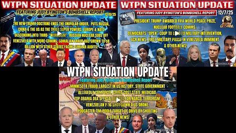 SHituation UPDate - 12/08,/07,/06///2025 [TRUMP is No Longer Allowing the USA to POLICE the World]