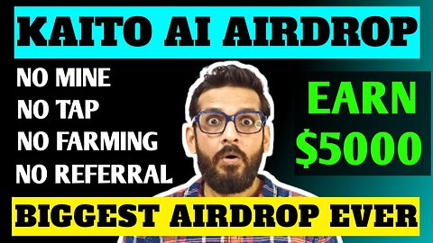 Kaito AI Airdrop Guide | Best Airdrop Ever | Free Crypto Airdrop | #cryptoairdrop #airdrop #kaito