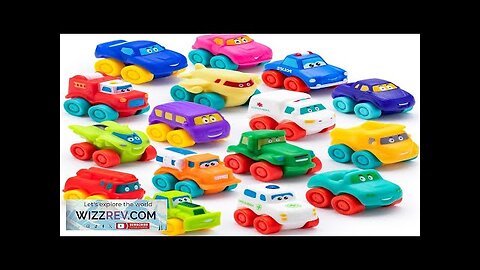 JOYIN Cartoon Cars Soft Rubber Toy Car Set Mini Toy Vehicles Bath Review