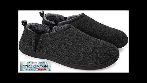 Snug Leaves Men's Wool Felt Slippers Comfy Warm Winter House Shoes Review