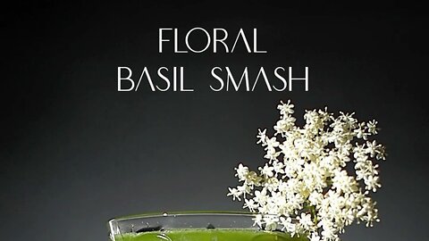 COCKTAIL FLORAL GIN BASIL SMASH