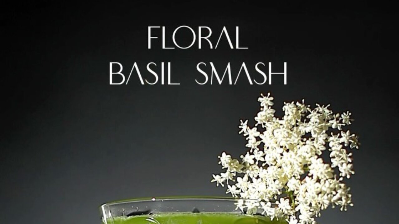 COCKTAIL FLORAL GIN BASIL SMASH