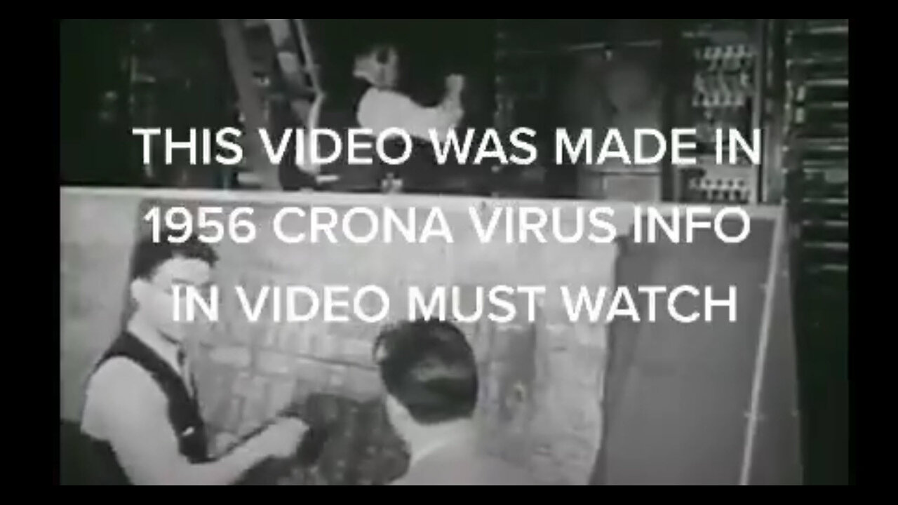 This is a video from 1956. They predicted everything we are going through right now.