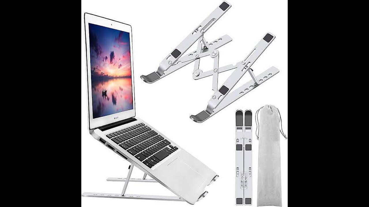 Aluminum Laptop Stand – Ergonomic, Sturdy & Portable!