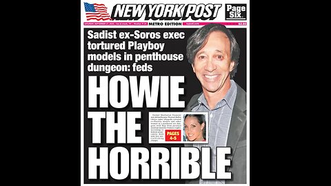 George Soros Fund Mgr Howard Rubin arrested for torturing women in his Manhattan BDSM Sex Dungeon.