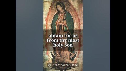 Prayer to Our Lady of Guadalupe (1/26)