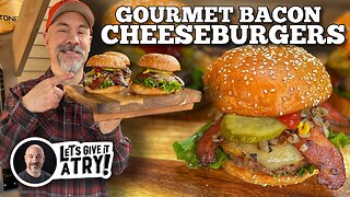 Gourmet Bacon Cheeseburgers on the Blackstone Griddle