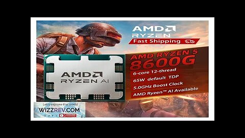 AMD RYZEN™ 5 8600G 100% Brand New CPU Gaming Processor 6-Core 12-Thread Review