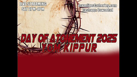 Day of Atonement - Yom Kippur 2025 Bible Study Live