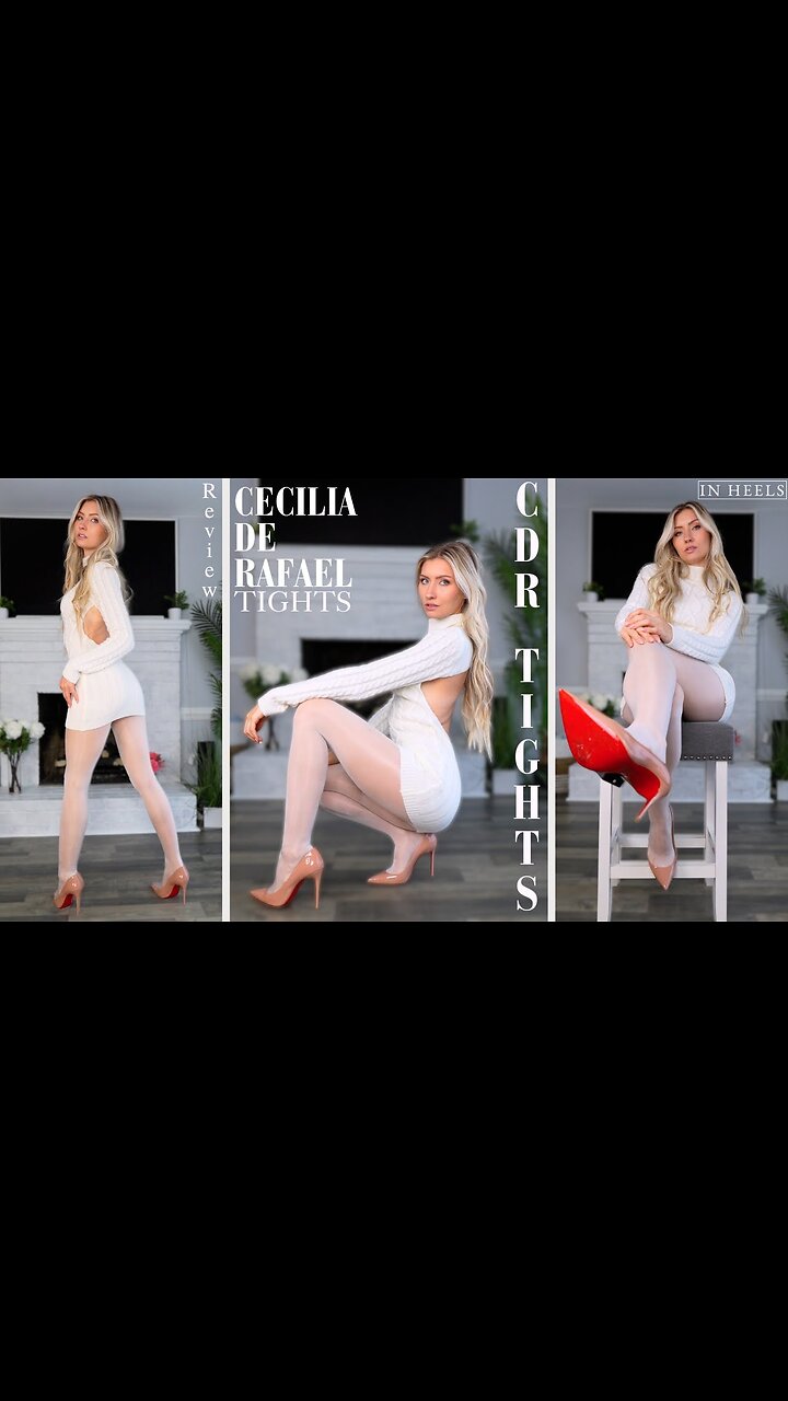 ASMR in Shiny CDR Tights | Cecelia De Rafael Tights Review and Try On