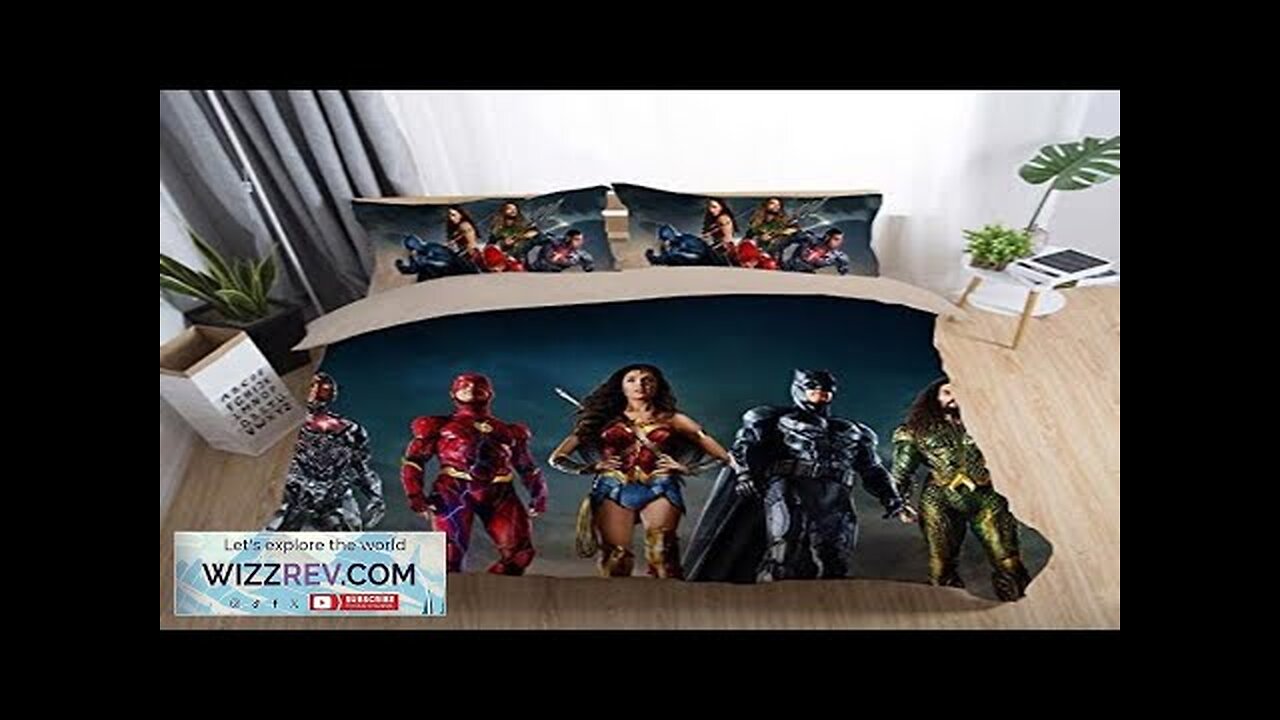 DC Justice League’s 2017 Movie Superheroes Bedding Set Review