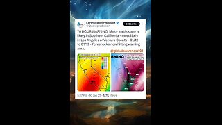 Earthquake prediction gives 70 hour warning of earthquake hitting Los Angeles