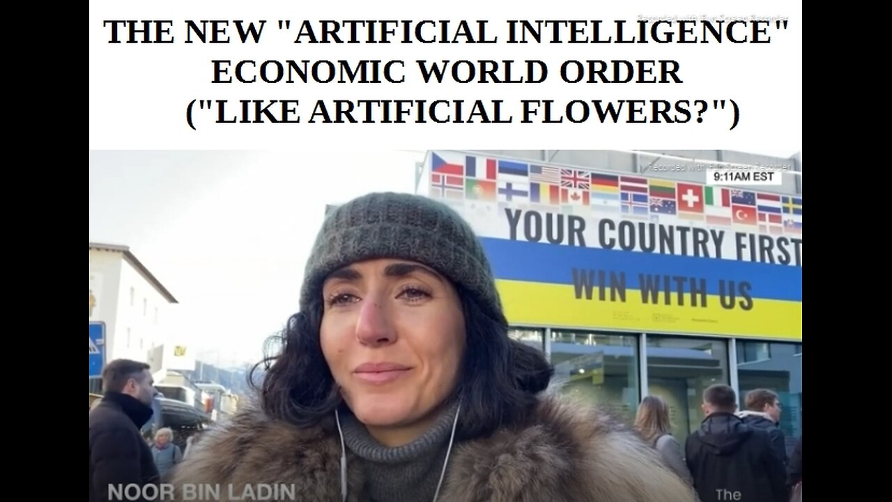 JOIN OUR NEW ARTIFICIAL INTELLIGENCE ECONOMIC WORLD FORUM - ("LIKE ARTIFICIAL FLOWERS?" - D.S.A.) - MEL K, NOOR BIN LADIN, KLAUS SCHWAB, DONALD TRUMP - 29 mins.