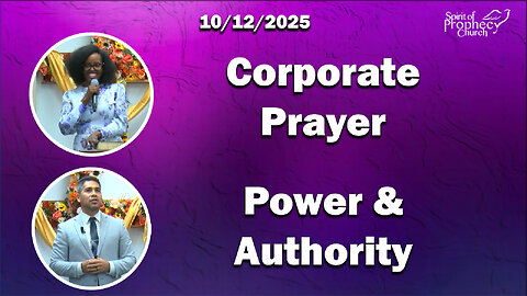 Spirit of Prophecy Sunday Service 10/12/2025