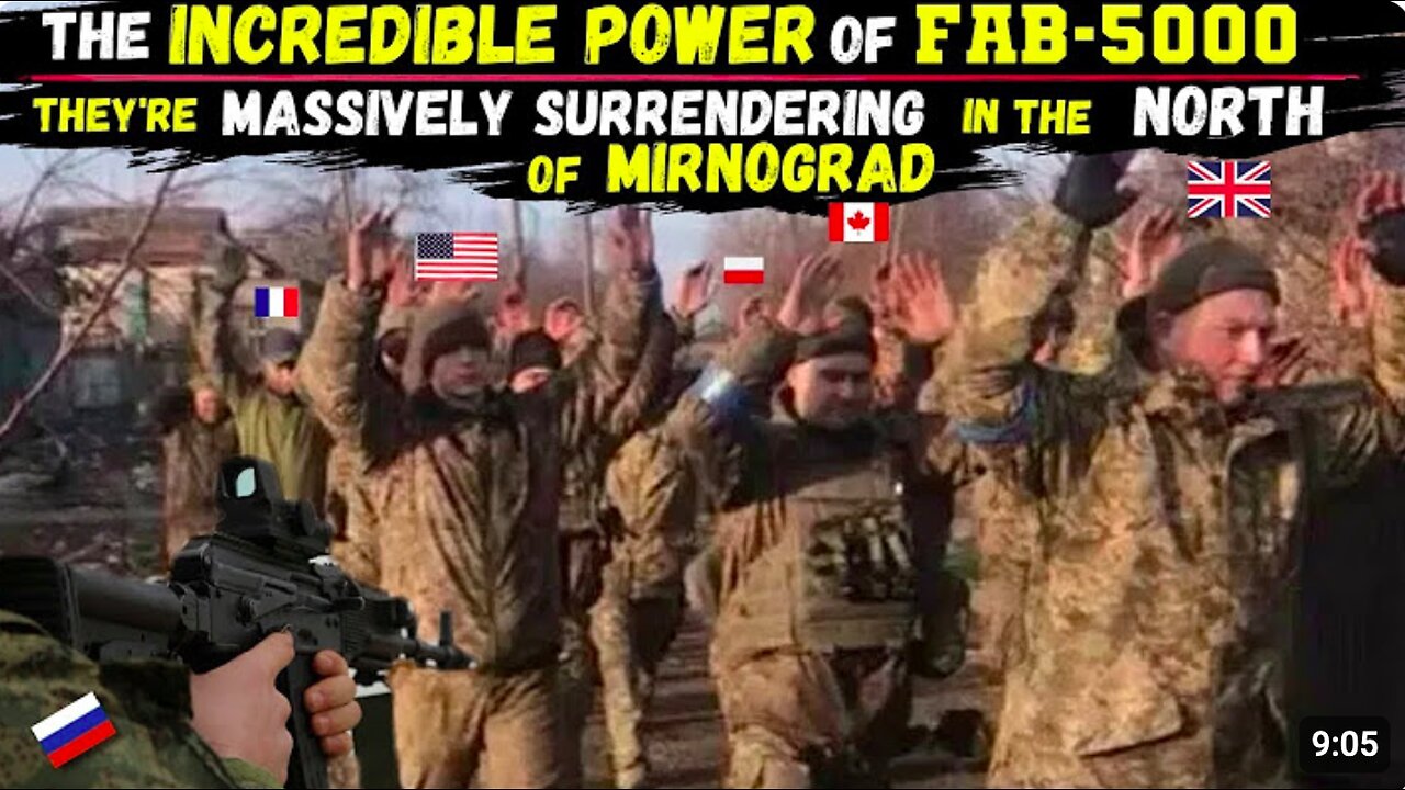 Foreign MERCS Surrendered en MASSE, right after FAB-5000 wiped out an Entire City BLOCK in MIRNOGRAD