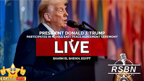 LIVE REPLAY: President Trump Participates in Middle East Peace Agreement Ceremony - 10/13/25