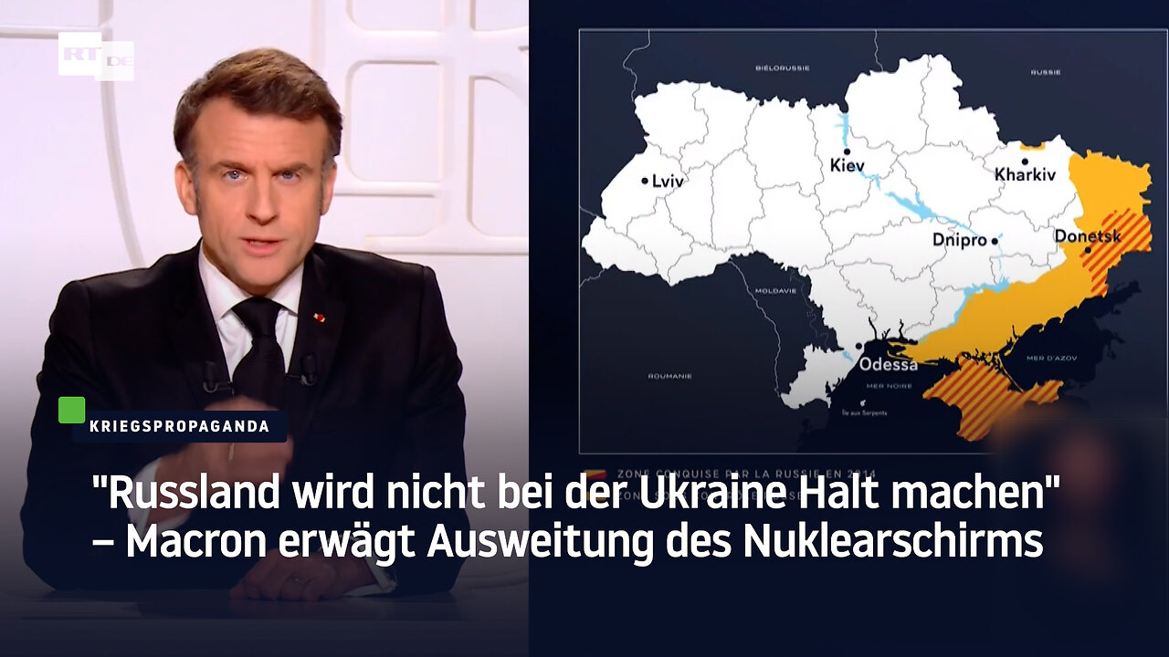 "Russland wird nicht bei der Ukraine Halt machen" – Macron erwägt Ausweitung des Nuklearschirms