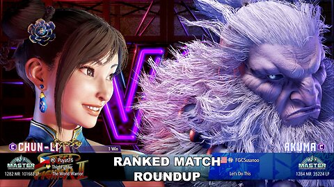 Kuya Kalbo SF6 Ranked Roundup. Chun Li Master Rank [Hori Fight Stick]