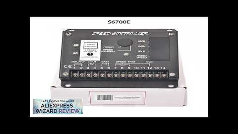 S6700E S6700H Diesel Generator Governor Engine Speed Control Unit Circuit Panel Generator Review