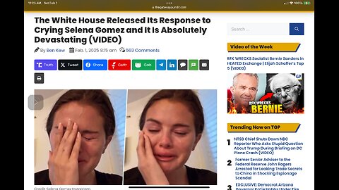 The White House Released Its Response to Crying Selena Gomez and It Is Absolutely Devastating