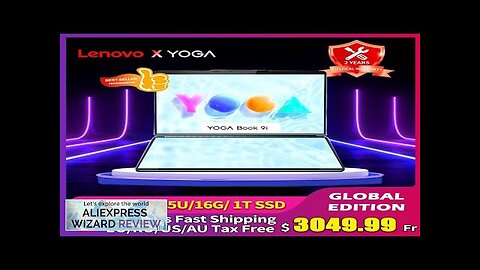 Lenovo YOGA Book 9i Laptop 2023 13th Generation Core i7-1355U 16G 1T Review