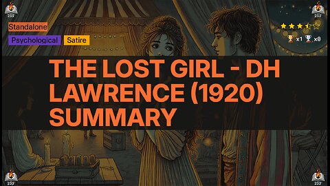 The Lost Girl - DH Lawrence (1920) Summary