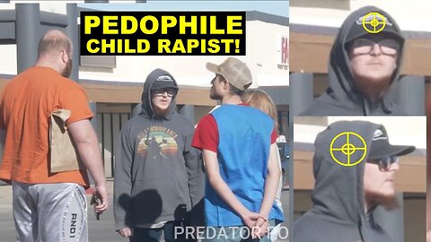 Pedophile Child Rapist Predator Caught In Front Of His Family At Work!