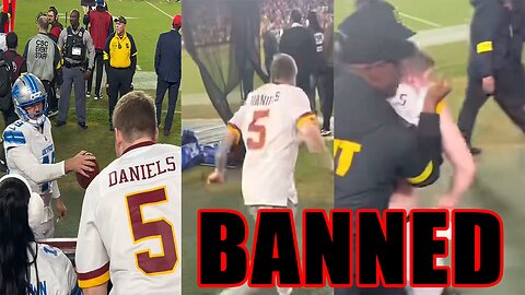 Washington fan BANNED FOR LIFE for charging field to FIGHT Lions kicker Hogan Hatten!
