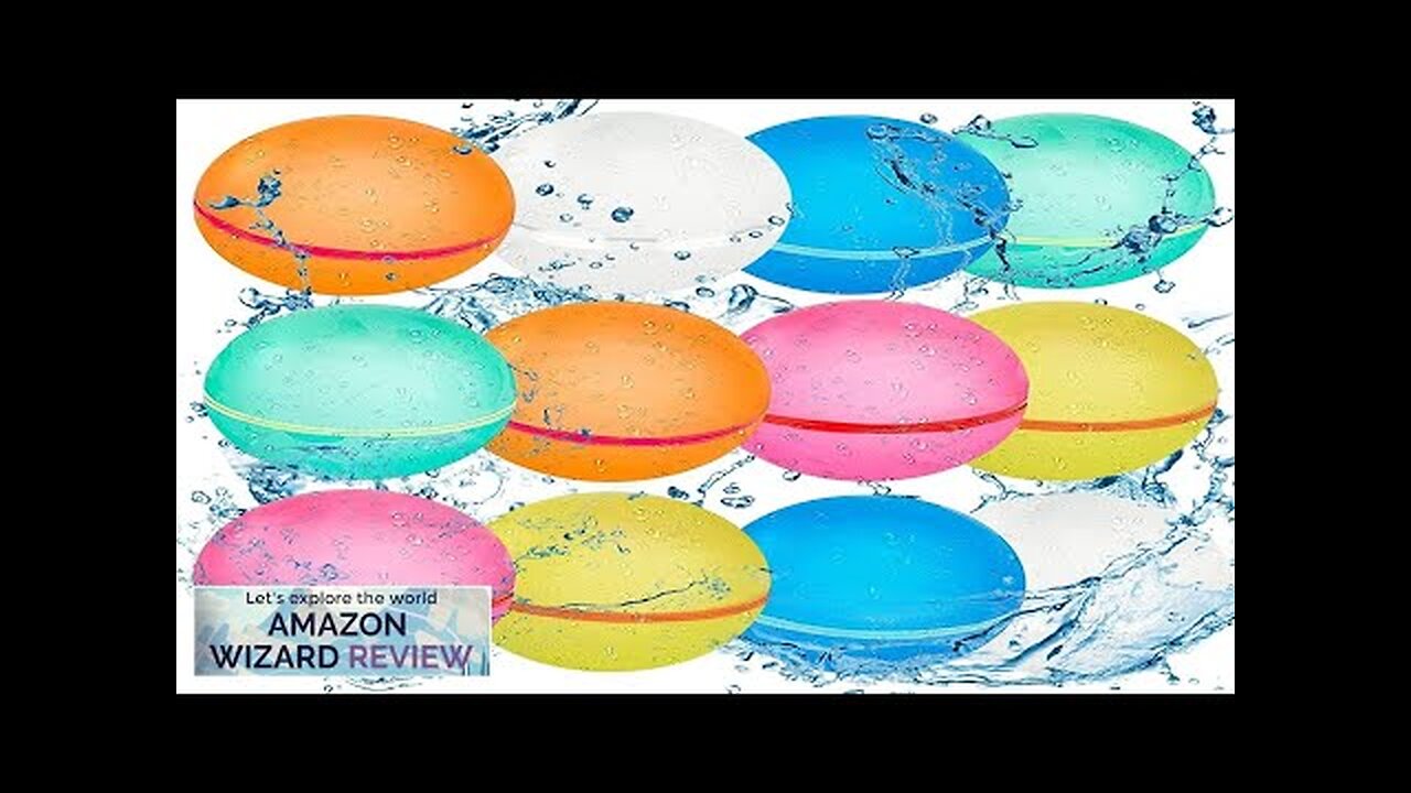 12 PCS Reusable Water Balloons Balls Soft Silicone Quick Fill Balloons Splash Review