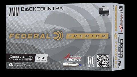 Federal 7mm Backcountry Ammo ballistics explained by Federal engineer
