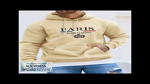 Men's Autumn Winter Long Sleeved Sweater PARIS Hooded Review