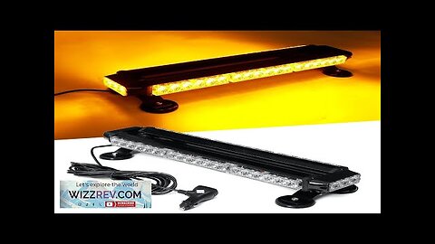 21 Inch 144W 42LED Double Side Traffic Strobe Flash Light Bar Amber Review