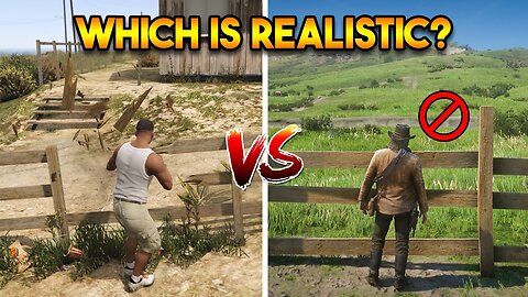 IS RDR 2 REALLY MORE REALISTIC THAN GTA 5? (GTA 5 VS RDR 2 DETAILS COMPARISON)