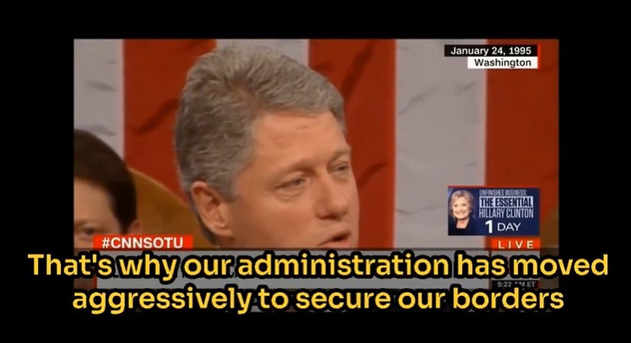 Bill Clinton flashback concerning immigration