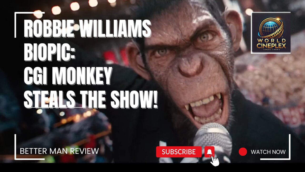 Robbie Williams Biopic: CGI Monkey Steals the Show! #BetterManMovie #RobbieWillams