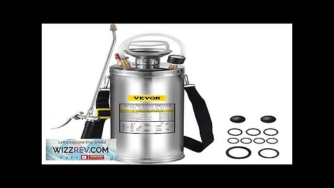 VEVOR 2Gal Stainless Steel Sprayer Set with 20" Wand& Handle& 3FT Reinforced Review