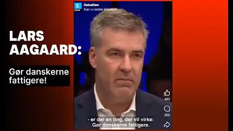 Gør danskerne fattigere - Hilsen Lars Aagaard