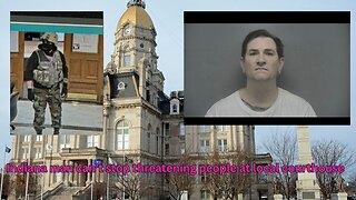 Indiana man arrested for another time of threatening people within a courthouse