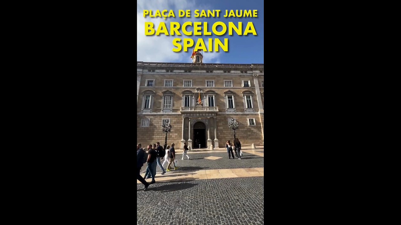 Exploring Barcelona Spain: Plaça de Sant Jaume #shorts