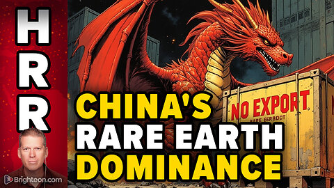 China's control over RARE EARTHS gives it global dominance...